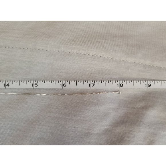 Sterling Silver Box Chain Necklace - Picture 5 of 5